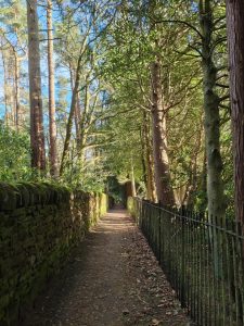 Path by Penrith cemetery